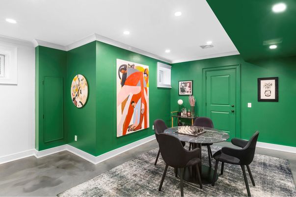 Dining room, Interior, Recessed Lighting
