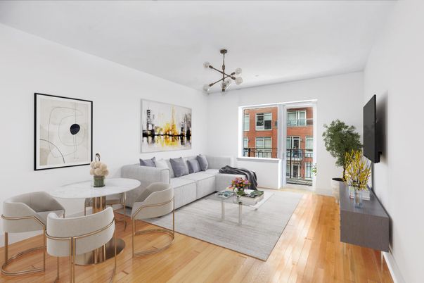 Interior, Living room, Pendant Lights, Wood Texture Flooring