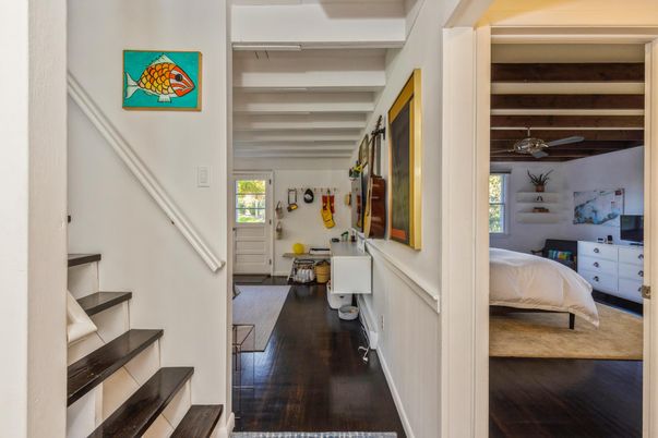 Bedroom, Interior, Wooden Beams, Wood Texture Flooring