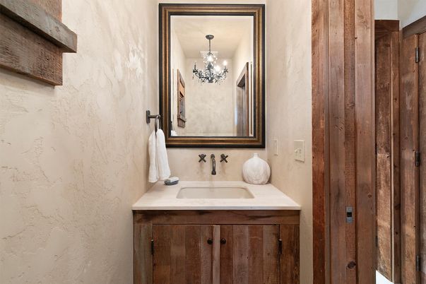 Bathroom, Chandelier, Interior