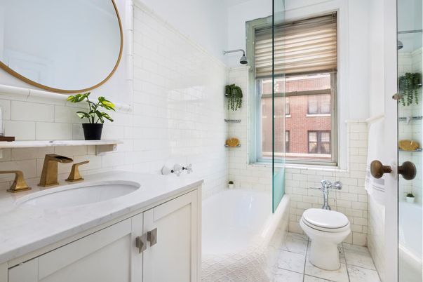 Bathroom, Glass Shower, Interior, Marble