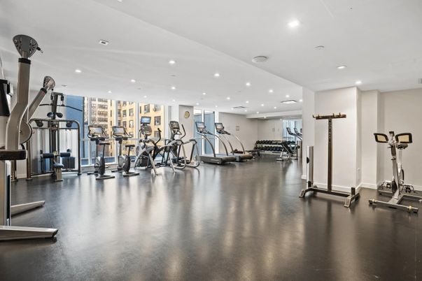 Fitness Equipment, Gym, Interior, Recessed Lighting