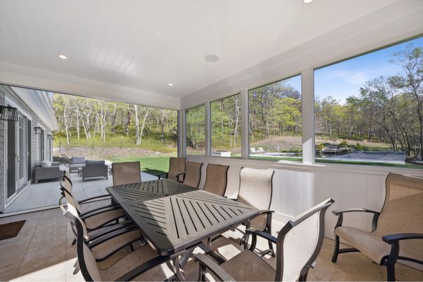 Dining room, Interior, Recessed Lighting, Sun Room