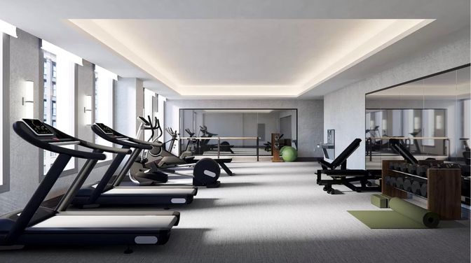 Fitness Equipment, Gym, Interior