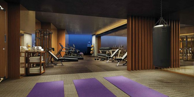 Fitness Equipment, Gym, Interior