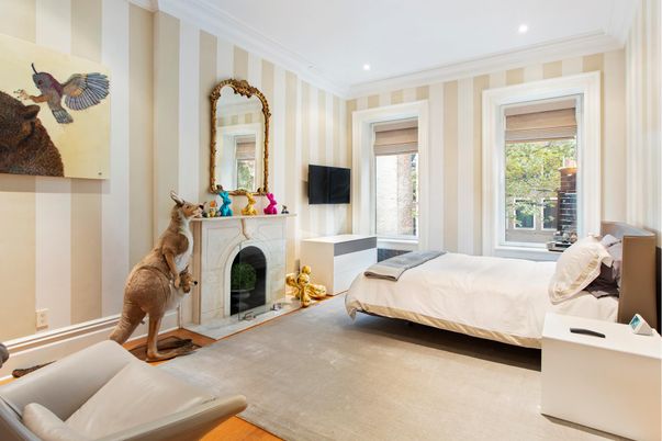 Bedroom, Fireplace, Interior, Recessed Lighting