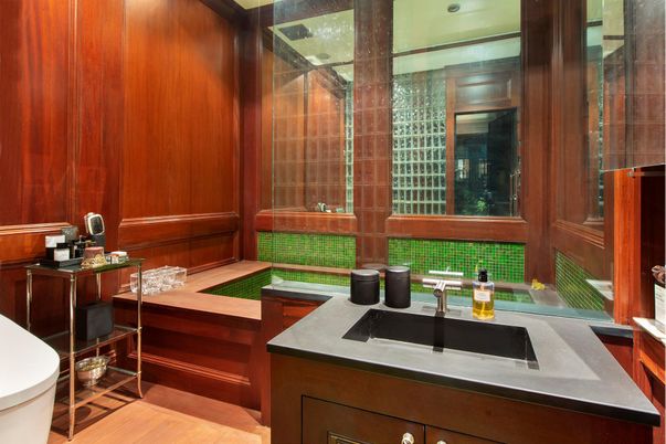Bathroom, Interior, Wood Texture Flooring