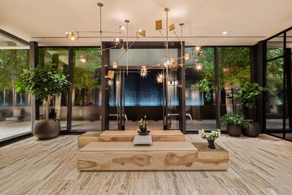 Interior, Pendant Lights, Wood Texture Flooring