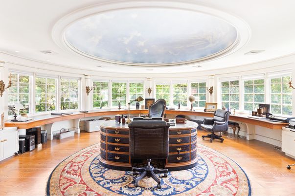 Home Office, Interior, Wood Texture Flooring