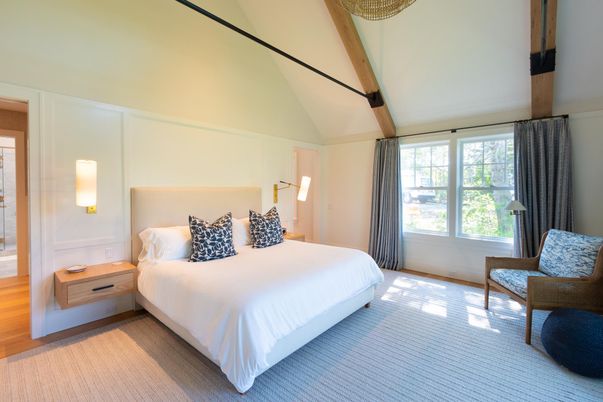Bedroom, Interior, Wooden Beams, Wood Texture Flooring