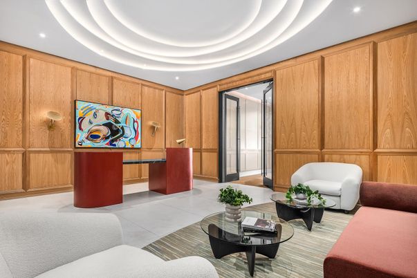 Interior, Living room, Recessed Lighting, Wooden Walls