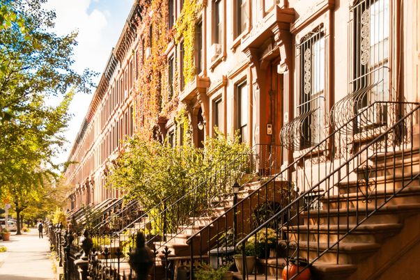 Exterior, Facade, Brownstone