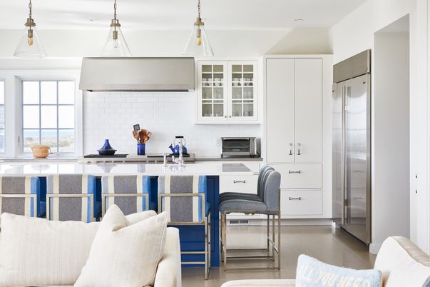 Interior, Kitchen, Pendant Lights, Wood Texture Flooring