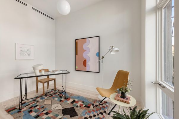Home Office, Interior, Wood Texture Flooring