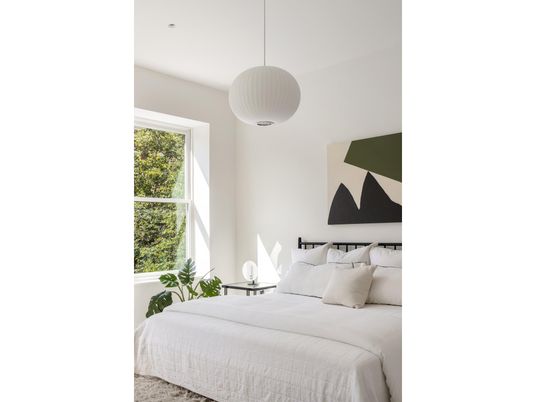Bedroom, Interior, Pendant Lights