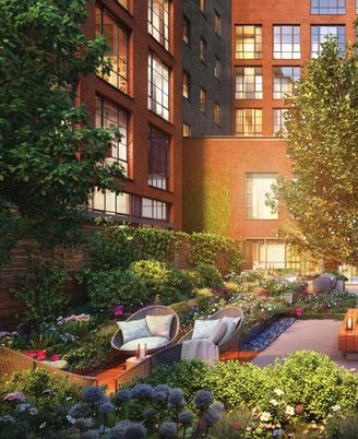 Exterior, Facade, Brick Facade, Condo Building