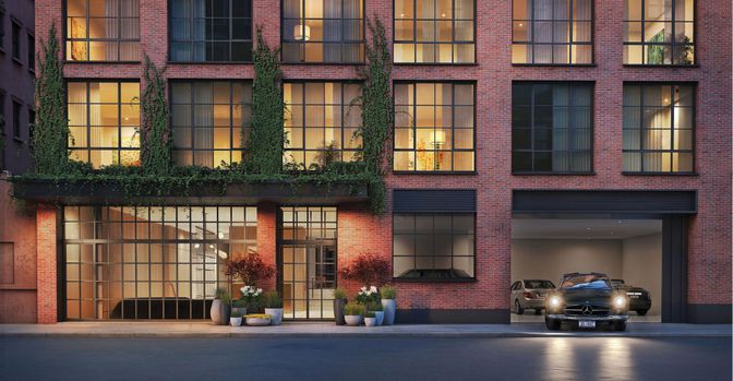 Exterior, Facade, Brick Facade, Rowhouse