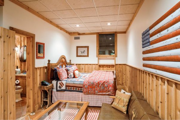 Bathroom, Bedroom, Interior, Recessed Lighting, Wooden Walls
