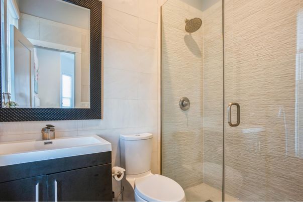 Bathroom, Glass Shower, Interior