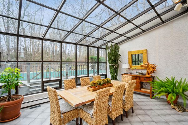 Dining room, Glass Ceilings, Interior, Sun Room