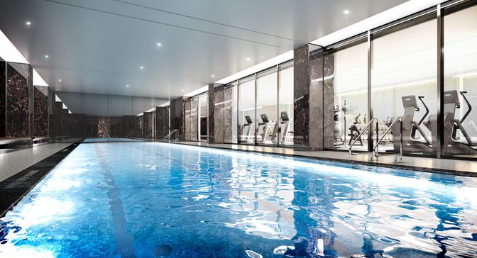 Fitness Equipment, Interior, Pool, Recessed Lighting