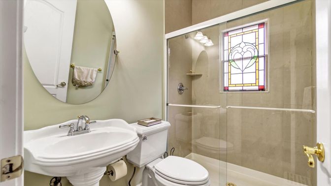 Bathroom, Glass Shower, Interior