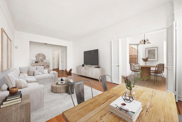 Dining room, Interior, Living room, Pendant Lights, Wood Texture Flooring