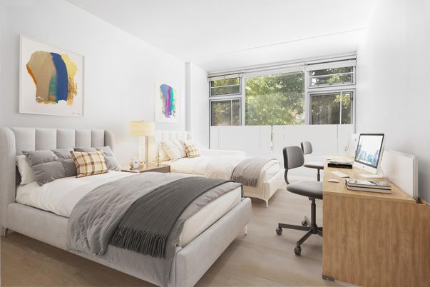 Bedroom, Home Office, Interior, Wood Texture Flooring
