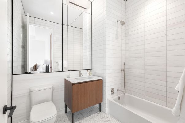 Bathroom, Interior, Recessed Lighting