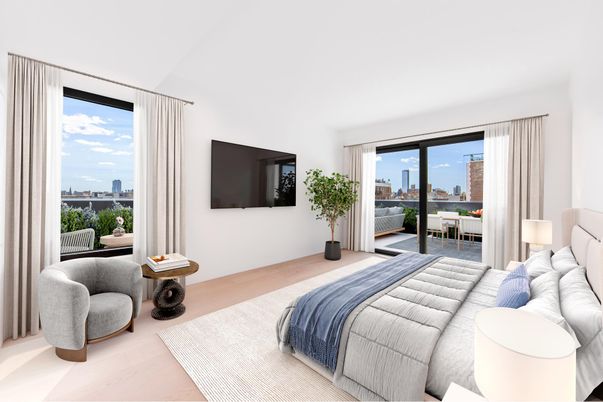 Bedroom, Interior, Wood Texture Flooring