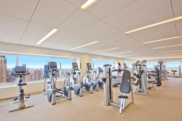 Fitness Equipment, Gym, Interior, Recessed Lighting