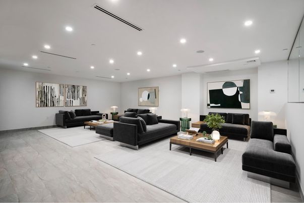 Interior, Living room, Marble, Recessed Lighting