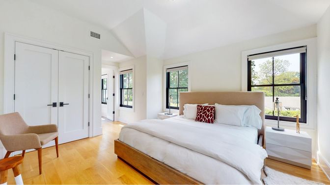 Bedroom, Interior, Wood Texture Flooring