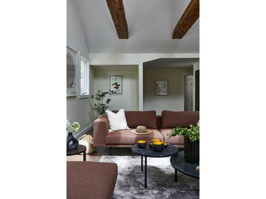 Interior, Living room, Wooden Beams