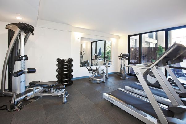 Fitness Equipment, Gym, Interior, Recessed Lighting