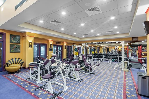 Fitness Equipment, Gym, Interior, Recessed Lighting