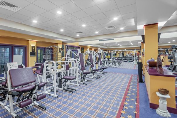 Fitness Equipment, Gym, Interior, Recessed Lighting
