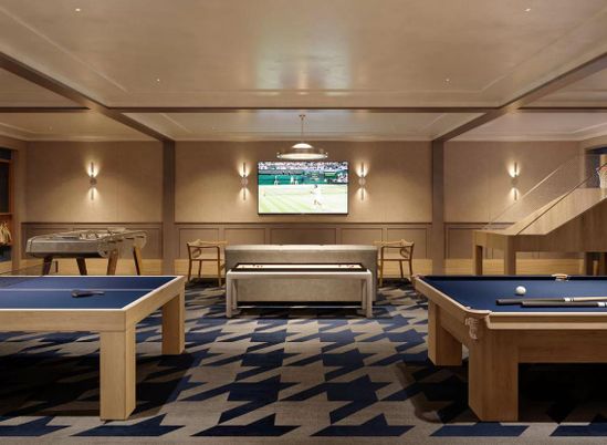 Billiard Table, Game Room, Interior