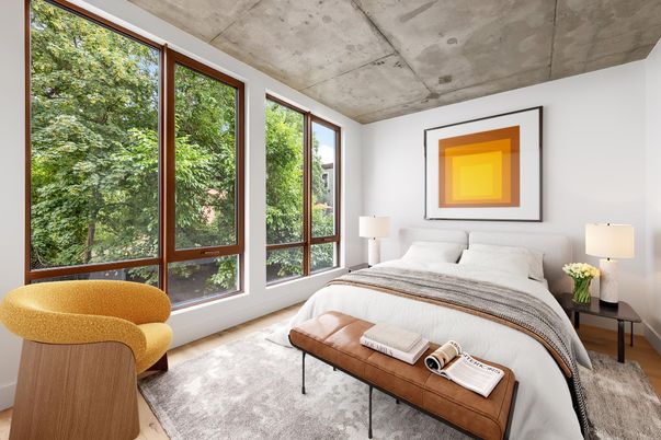 Bedroom, Interior, Wood Texture Flooring