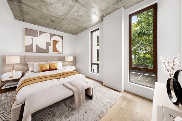 Bedroom, Interior, Wood Texture Flooring