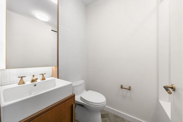 Bathroom, Interior, Wood Texture Flooring