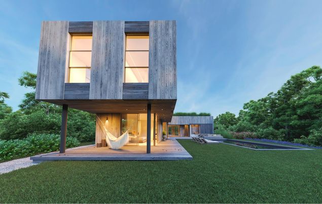 Backyard, Exterior, Facade, Modern