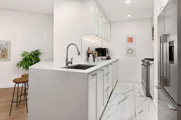 Interior, Kitchen, Marble, Recessed Lighting