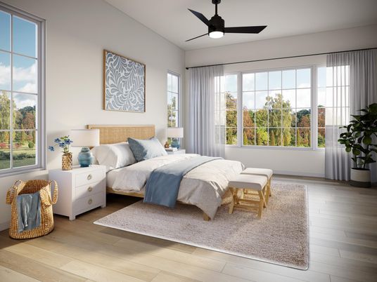 Bedroom, Interior, Wood Texture Flooring