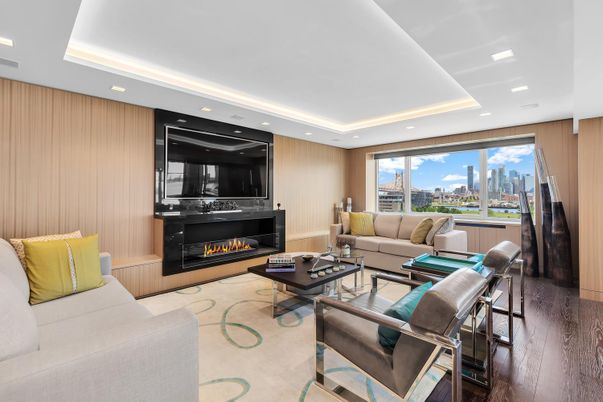 Fireplace, Interior, Living room, Recessed Lighting