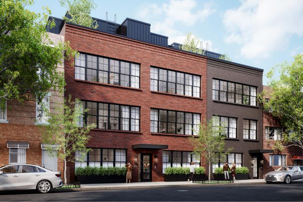 Exterior, Facade, Brick Facade, Rowhouse