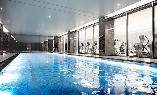 Interior, Pool, Recessed Lighting