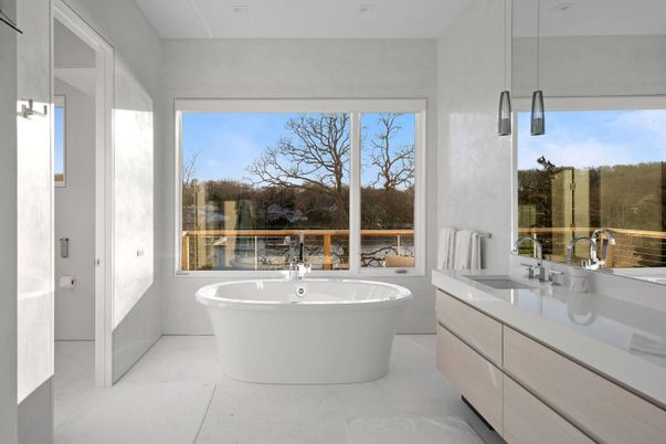 Bathroom, Dual Sink Vanities, Free Standing Baths, Interior