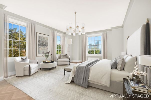Bedroom, Interior, Pendant Lights, Wood Texture Flooring