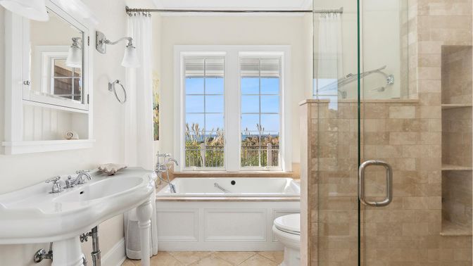 Bathroom, Glass Shower, Interior